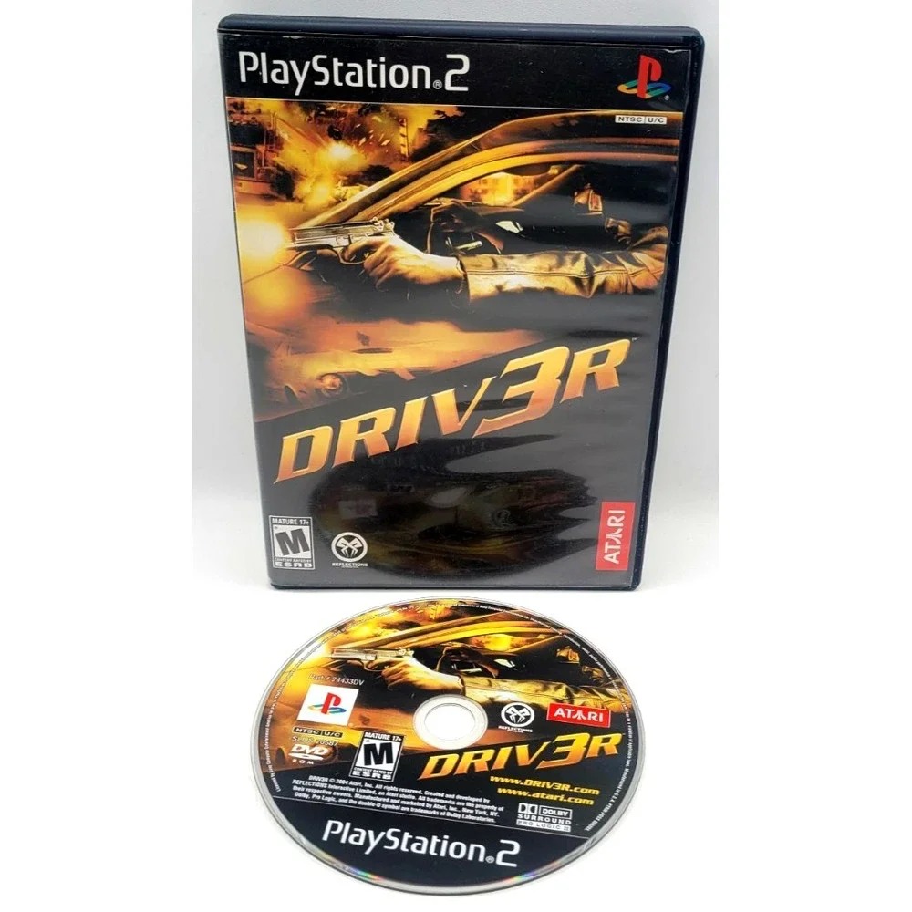 Driver 3 Driv3r (Sony PlayStation 2 PS2, 2004) GAME & DISC